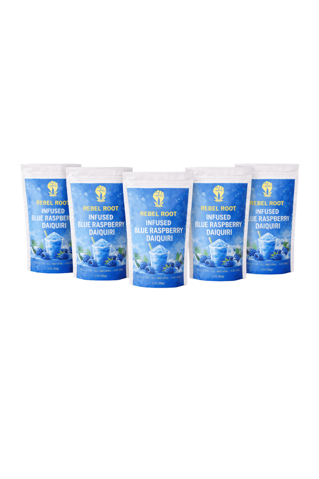 Rebel Root™ Delta 9 Infused Blue Raspberry Daiquiri 6-Pack