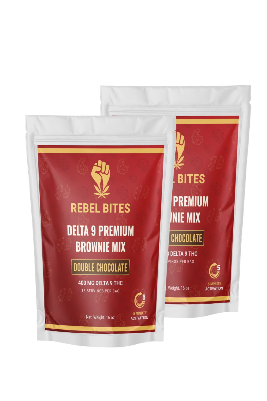 Rebel Bites™ Delta 9 Premium Brownie Mix 2-Pack