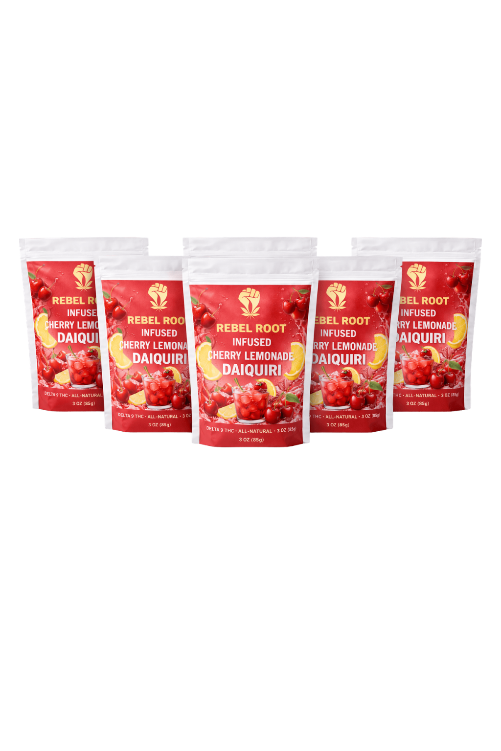 Rebel Root™ Delta 9 Infused Cherry Lemonade Daiquiri Multipak (6)